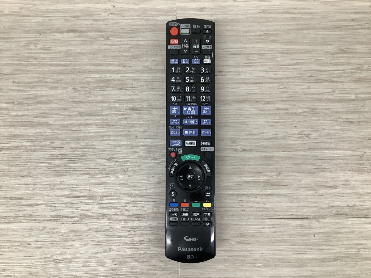 ●営TT357-100【稼働品】 Panasonic パナソニック Blu-rayディスクレコーダー DMR-BRZ1010 ブルーレイ 2016年制 リモコン?B-CASカード付/h