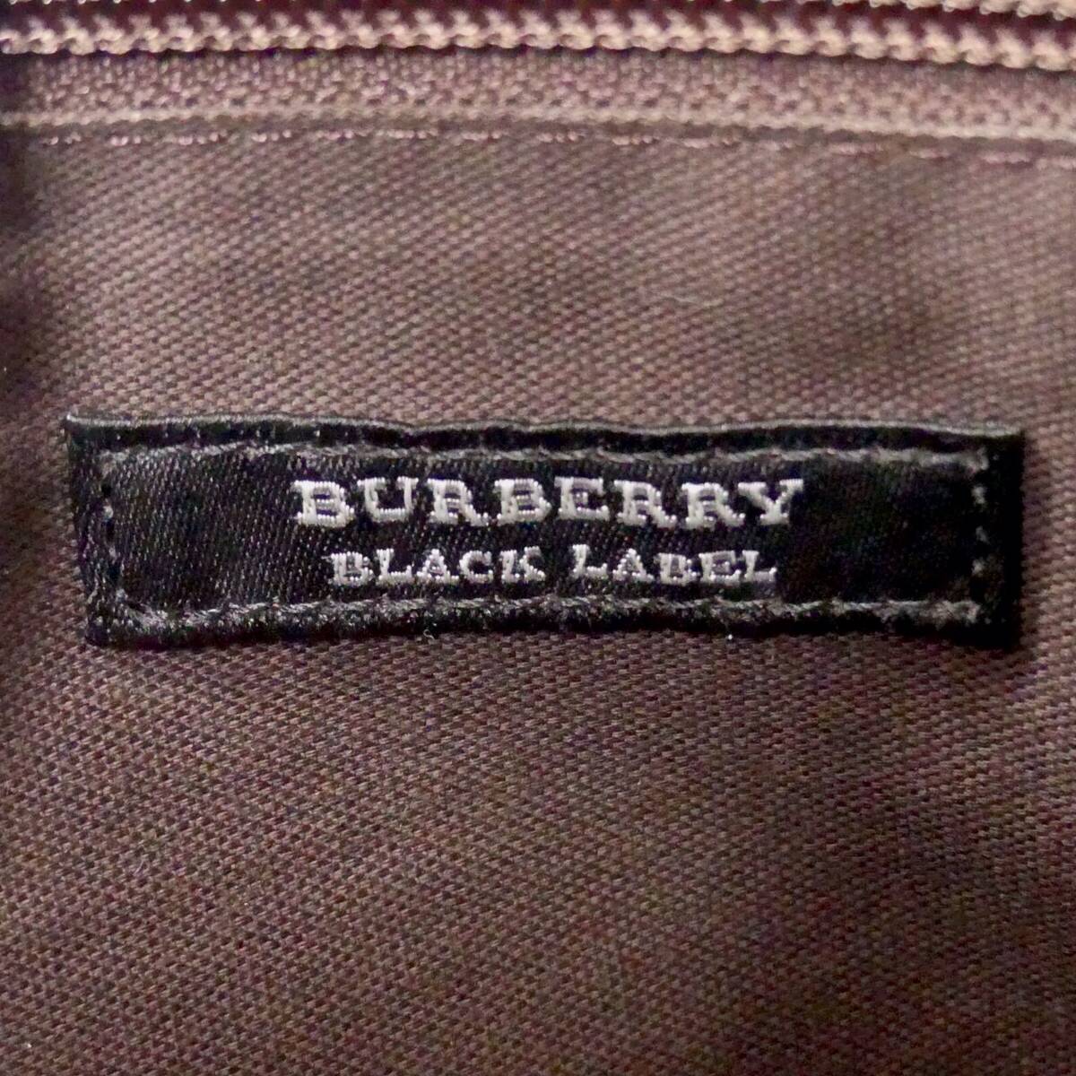 即決★BURBERRY BLACK LABEL★ビジネスバッグ バーバリーブラックレーベル レザーコンビ メンズ 茶 A4 本革 ブリーフケース 通勤 出張_画像10