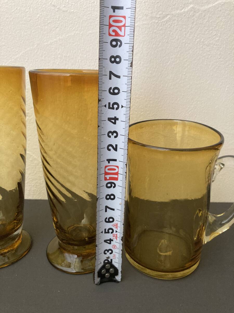 琉球ガラス　3點(diǎn)セット　タンブラー　ジョッキ　デッドストック　