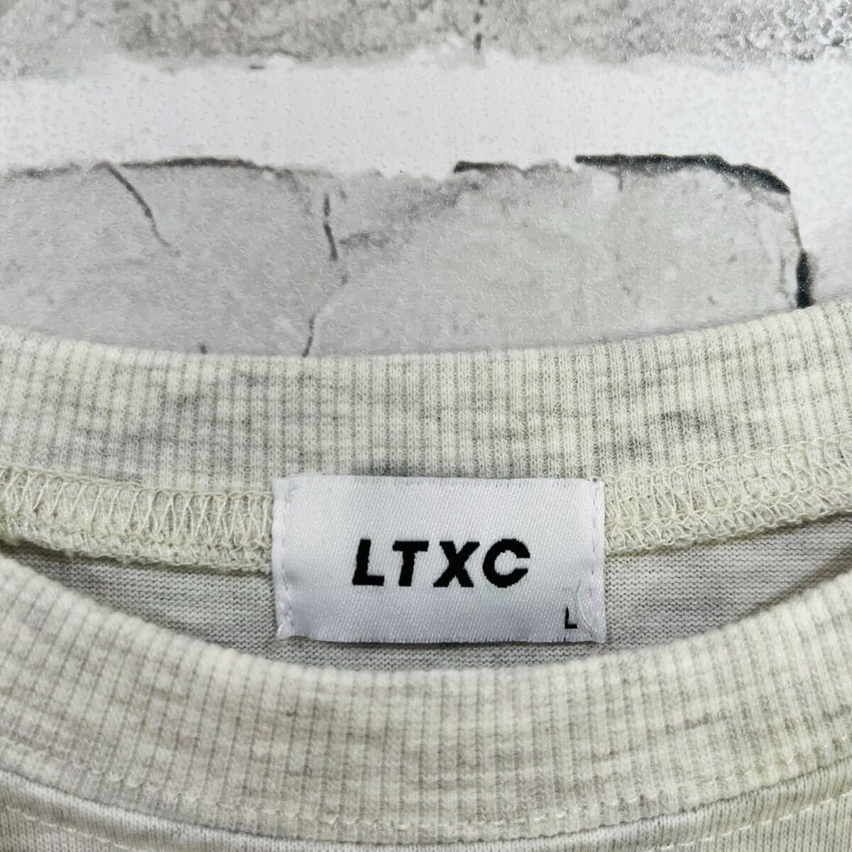 【LTXC】ラブトキシック Lovetoxic ビッグシルエット 半袖 ナンバリング Tシャツ ビッグプリント L 160 フットボール グレー プリント034_画像6