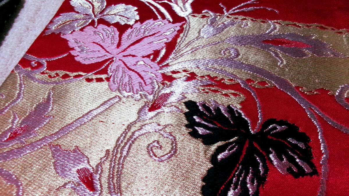 まとめて【重宝】Sサイズ※時間短縮※便利品※黒金彩色波模様※赤金彩華模様※化繊※なごや帯※作り帯※2点：＊_画像5