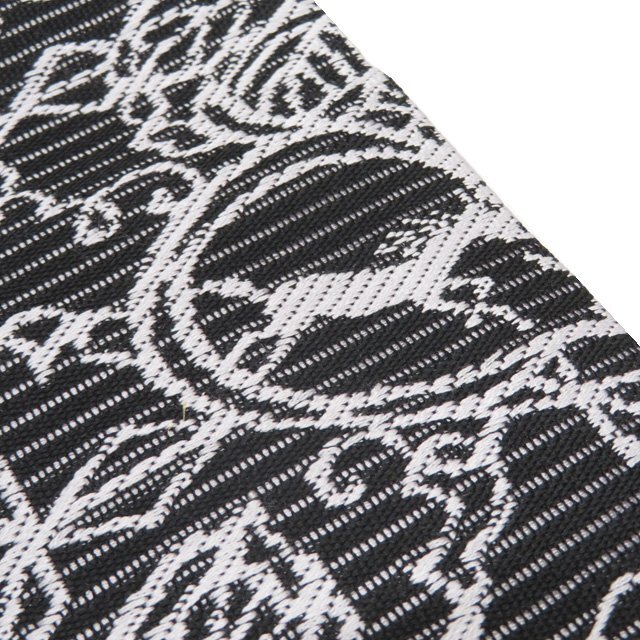 夏物 夏帯 名古屋帯 なごや帯 中古 リサイクル 正絹 カジュアル 花の図 菊 蔦 動物文様 黒色 錆利休色 多色 きもの北條 A1270-17_画像3