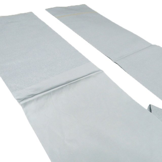 特選 袋帯 中古 リサイクル 正絹 フォーマル 仕立て上がり お太鼓柄 川島織物 本金 螺鈿箔 花紋 薄青系色 多色 金 きもの北條 A1277-15_画像8