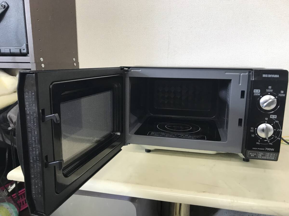 1888 IRIS OHYAMA アイリスオーヤマ 家庭用電子レンジ (EMO-F518-5-B) 50Hz ブラック 生活家電 電子機器 キッチン用品 他_画像2