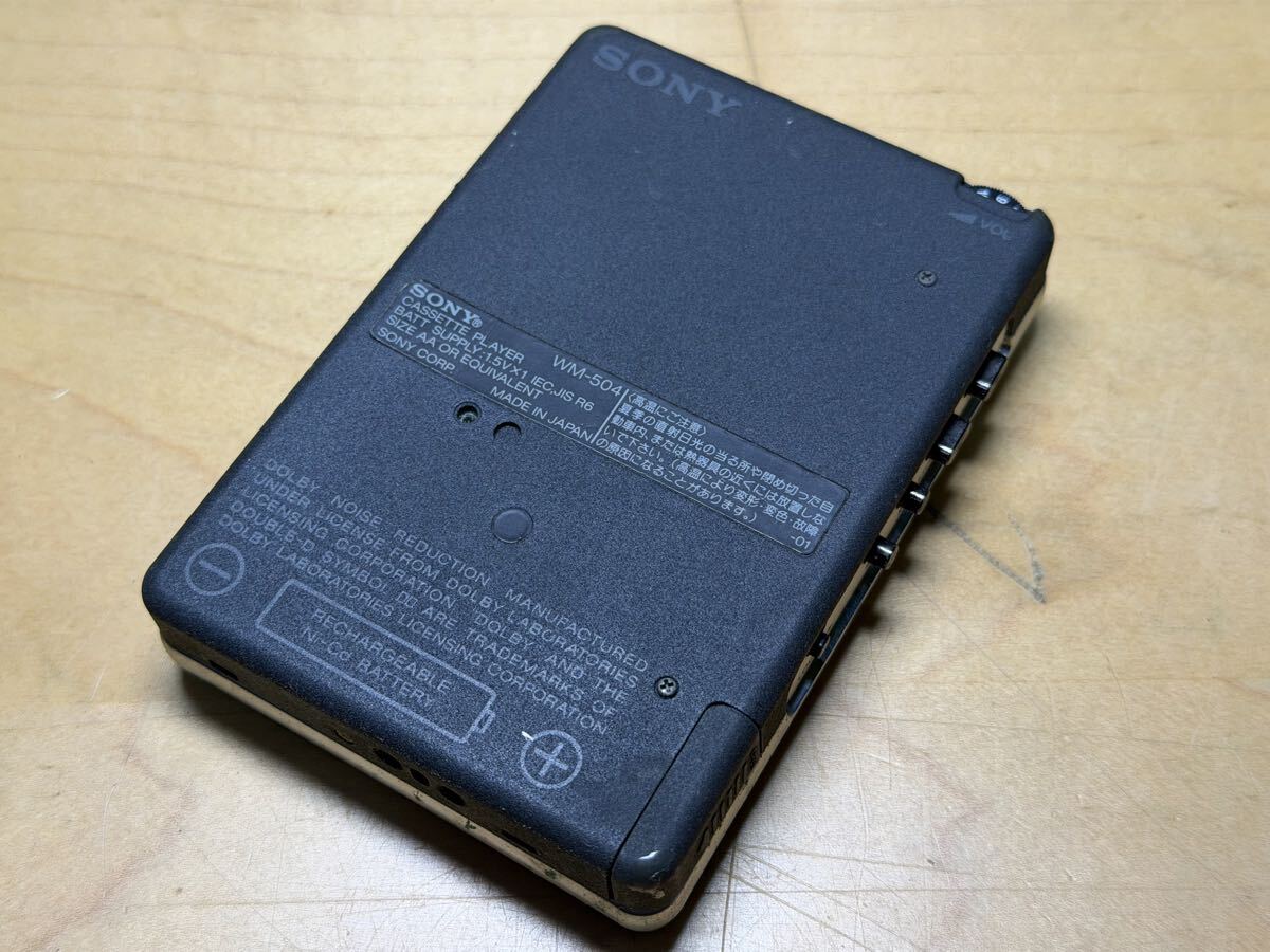 【超希少】SONY WALKMAN WM-504 カセットプレーヤー ジャンク品 