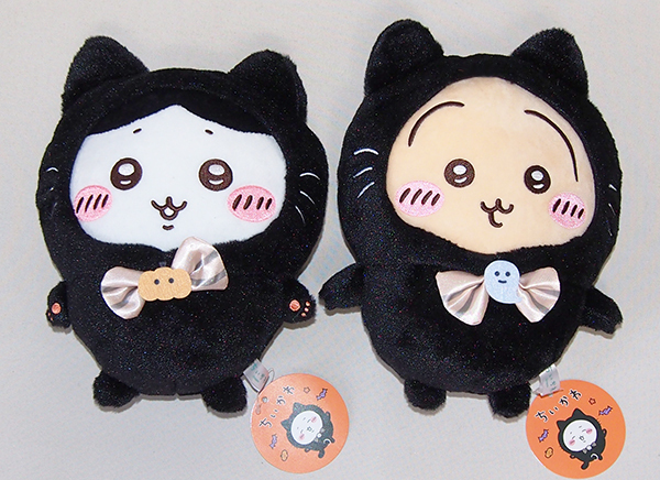 ◆ちいかわ 黒貓のぬいぐるみ　ハチワレ?うさぎ 2點(diǎn)セット