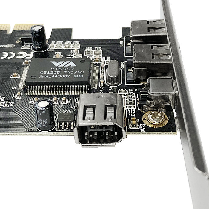 【C0086】IEEE 1394 6pin×3 4pin×1 増設(shè)カード PCI Express 拡張カード IEEE1394インターフェイスカード
