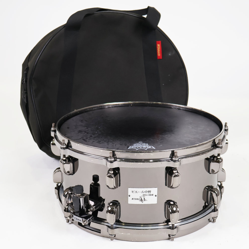 中古 スネアドラム タマ TAMA NP1465 ピエール中野シグネイチャースネア 14x6.5 ブラスシェル_画像1