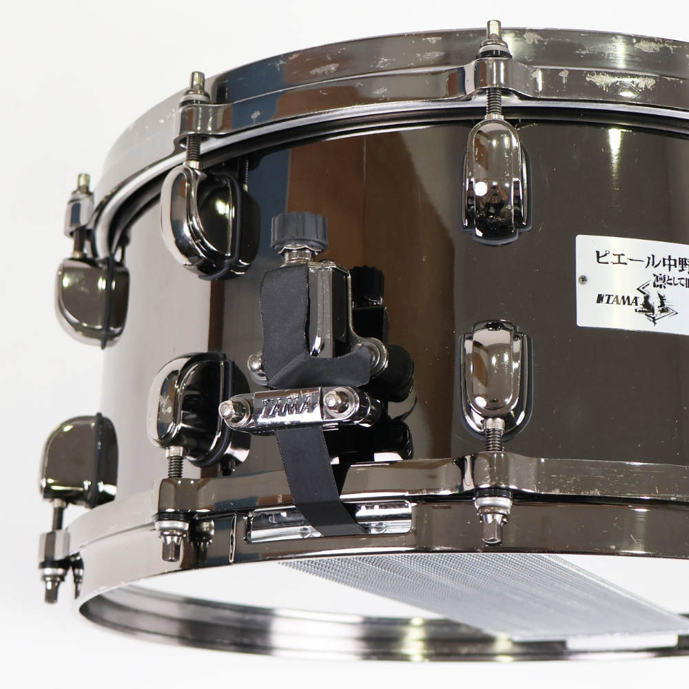 中古 スネアドラム タマ TAMA NP1465 ピエール中野シグネイチャースネア 14x6.5 ブラスシェル_画像5