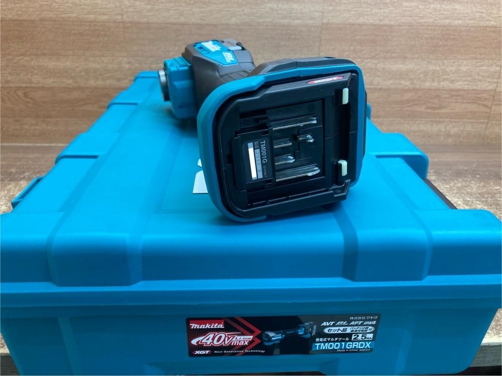 002○未使用品○マキタ makita 充電式マルチツール TM001GRDX バッテリ2個(gè)、充電器、ケース、パーツ等 高崎店