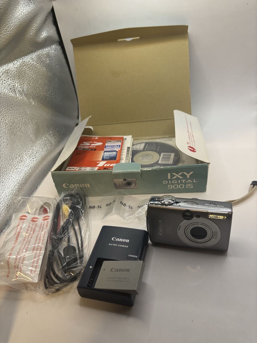 動作確認済み! Canon キャノン コンパクトデジタルカメラ デジタルカメラ IXY 900IS PC1209 付属品全部あり? デジカメ