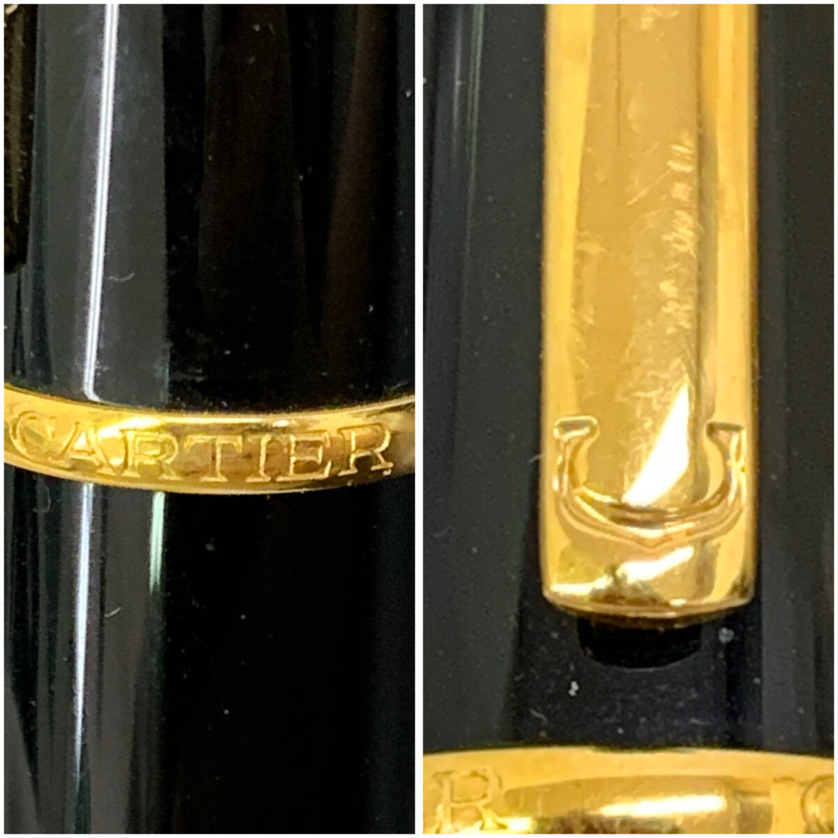 【1円スタート】Cartier カルティエ ボールペン ディアボロ 筆記確認(rèn)済み ブラック ゴールド