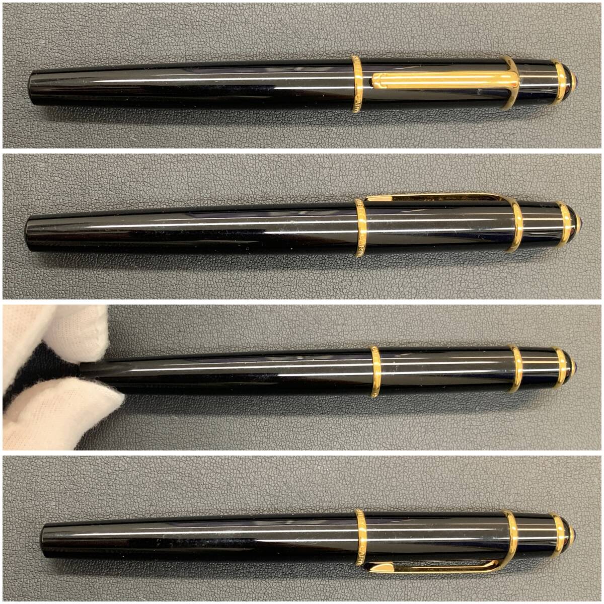 【1円スタート】Cartier カルティエ ボールペン ディアボロ 筆記確認(rèn)済み ブラック ゴールド