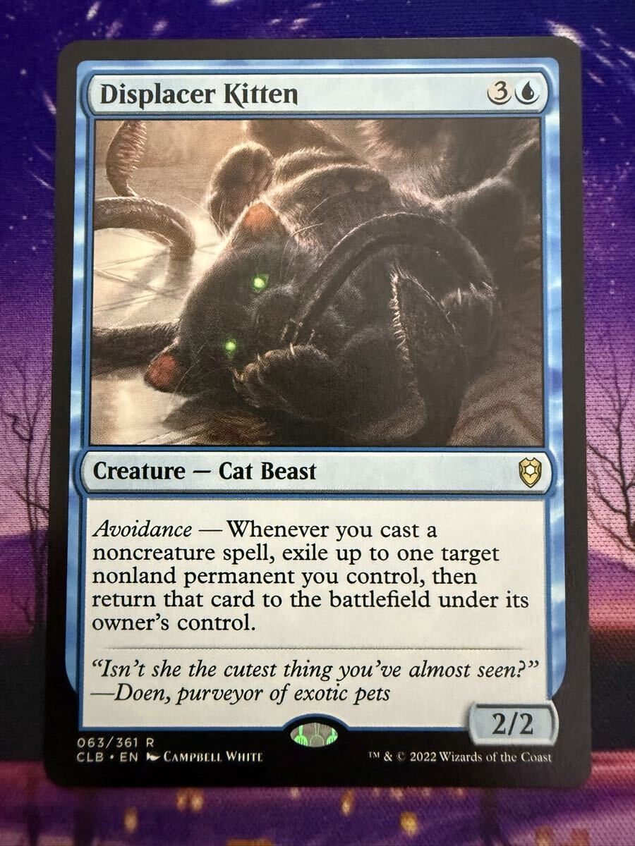 MTG/ディスプレイサーの仔猫/Displacer Kitten/CHK/英語/2枚まで_画像1