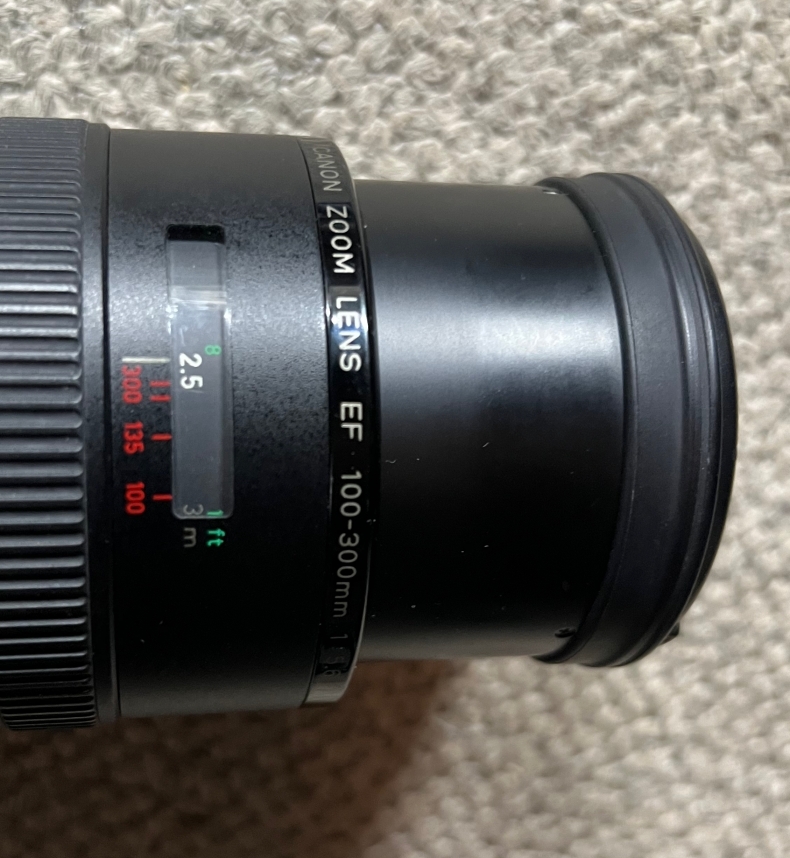  совершенно работа. прекрасный товар EF 100-300mm F5.6 CANON EOS Old линзы 