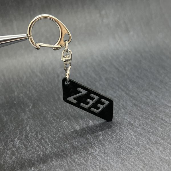 ドライカーボン 型式 キーホルダー 日産 フェアレディZ Z33_画像4