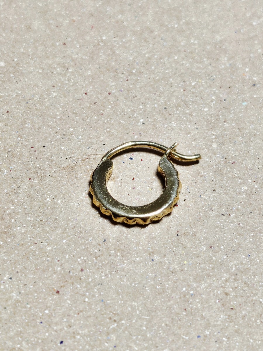 CHROME HEARTS クロムハーツ 22k HOOP TFP PNK PLS フープ トゥルーファッキンパンク プラスパンク ピアス ゴールド
