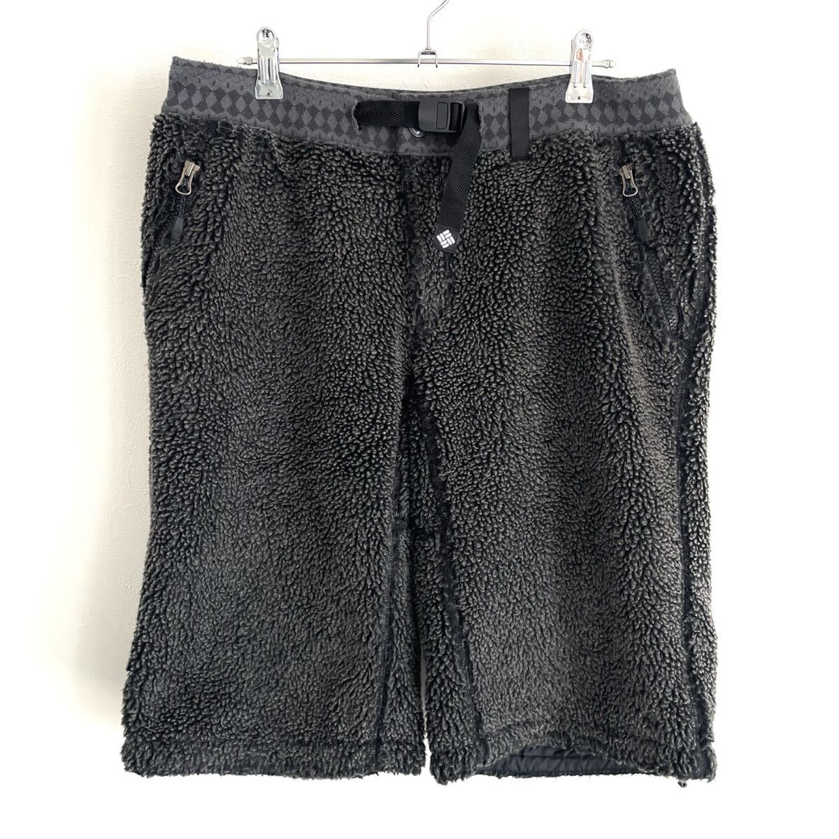 【Columbia/コロンビア】厚手ボアフリース ハーフパンツ/ダークグレー/L表記/アウトドアボトムス/衝撃プライス！1点限定販売★完全売切！B7_画像1