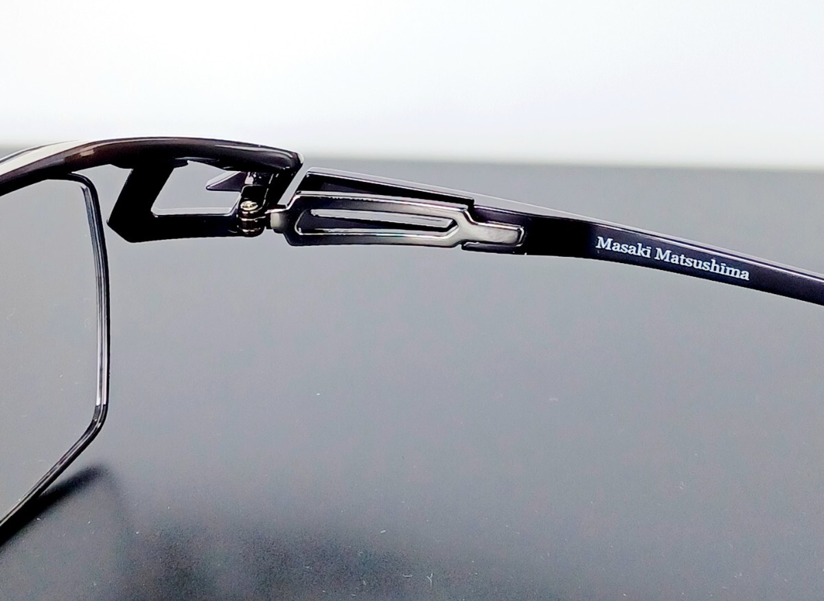 マサキマツシマ Masaki Matsushima MF-1308 ③ガンメタル・ライトグレー 58 メガネフレーム フルリム ケース付き 日本製 新品_画像7