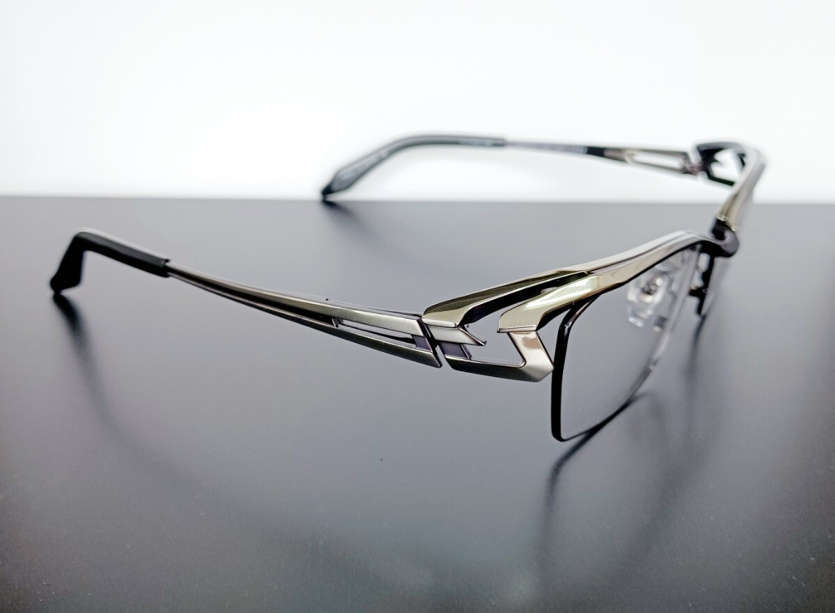 マサキマツシマ Masaki Matsushima MF-1308 ③ガンメタル・ライトグレー 58 メガネフレーム フルリム ケース付き 日本製 新品_画像2
