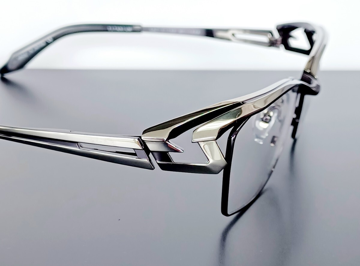 マサキマツシマ Masaki Matsushima MF-1308 ③ガンメタル・ライトグレー 58 メガネフレーム フルリム ケース付き 日本製 新品_画像6