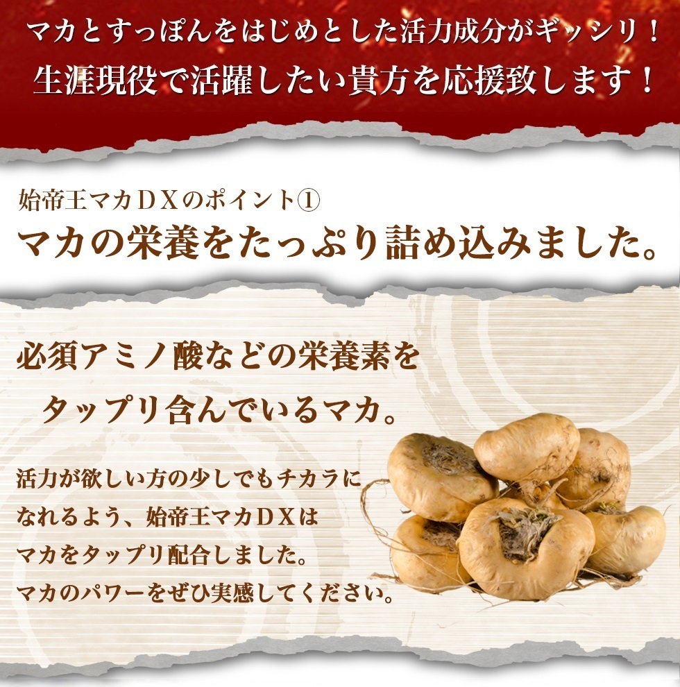 新品正規(guī)品 未使用 工場直送 １円スタート 國內(nèi)生産【富山県】始帝王 マカＤＸ 大容量120粒 すっぽん マカ まむし 高麗人參