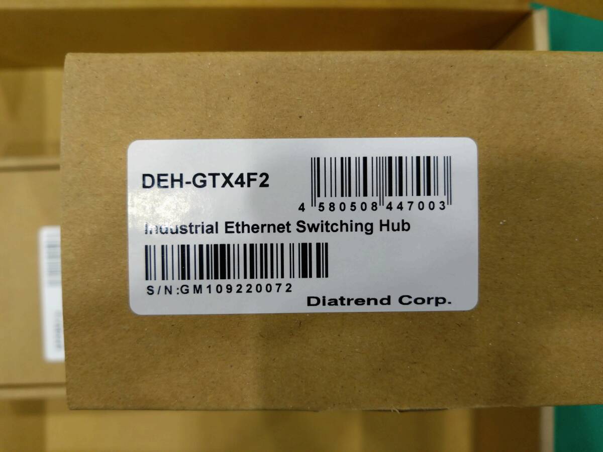 新品未開封　Diatrend　ダイヤトレンド　産業用イーサネットスイッチングハブ　DEH-GTX4F2(SX-W)_画像3