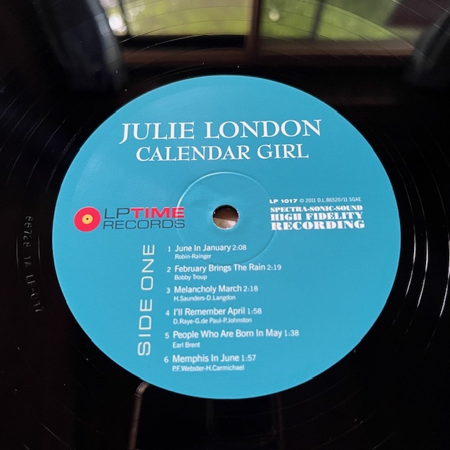 300枚限定シリアルナンバー入り!ほぼ未使用!180g AUDIOPHILE / JULIE LONDON『CALENDAR GIRL, カレンダー・ガール』ジュリー・ロンドン_画像7