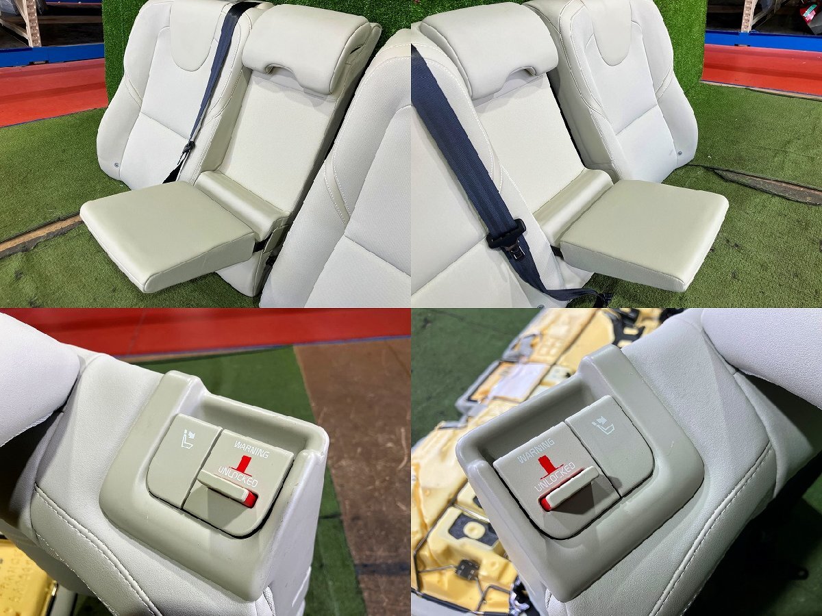 Y管理78813 H25 ボルボ V40 T4 MB4164T 右ハンドル】☆ハーフレザー 後部座席 リア シート アームレスト付☆グレー系_画像5