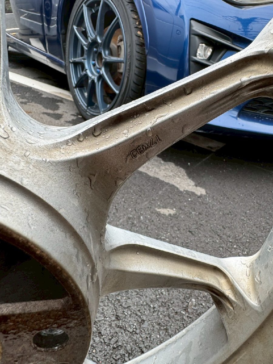 YOKOHAMA AVS MODEL7 17inch 8J+45 5h114.3 アルミホイール 4本セット タイヤ付 日産系 トヨタ系 シルビア スカイライン チェイサーetc..._画像9