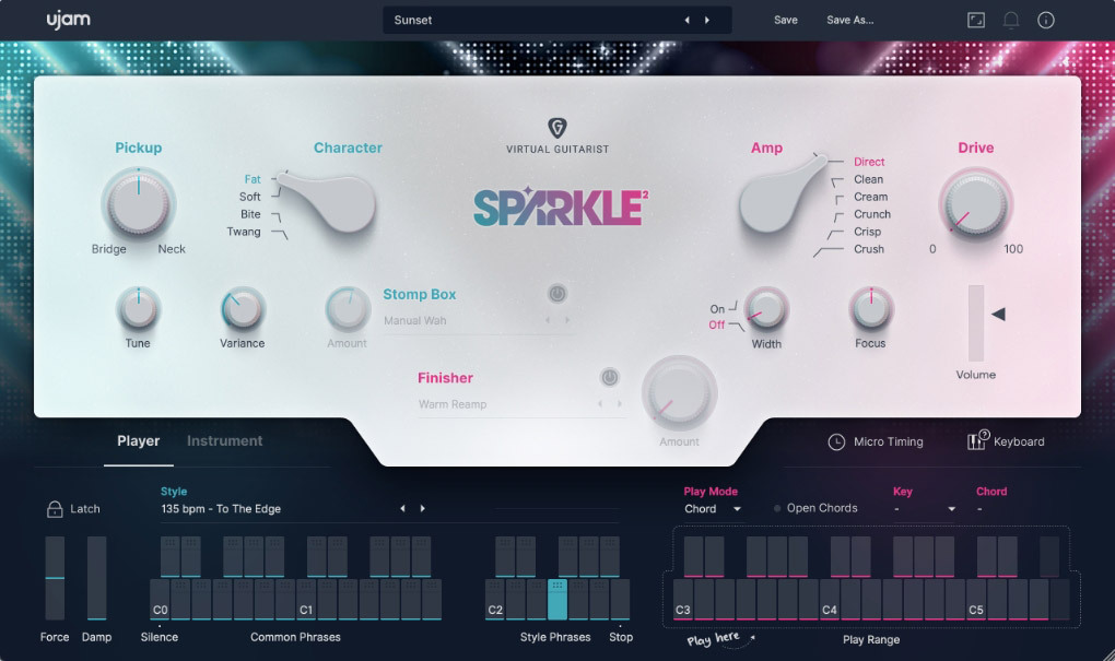 正規(guī)品 ギター音源 UJAM Virtual Guitarist Sparkle2