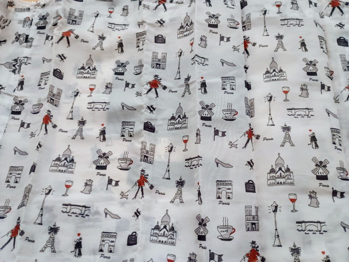 *3 шт. комплект * редкость *[MONOPRIX* моно pli]* эко-сумка * Париж рисунок * leaf рисунок * снят с производства * монстера *