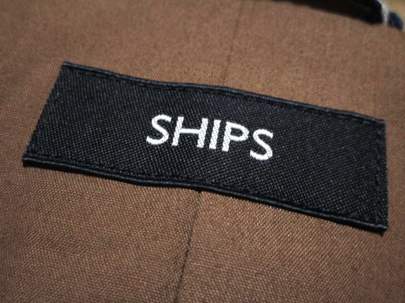 【シップス】 ストレッチ　ライトジャケット　TC混紡糸　ウェザークロス　サイズM　ベージュ　秋物　シャツジャケット　SHIPS_画像5