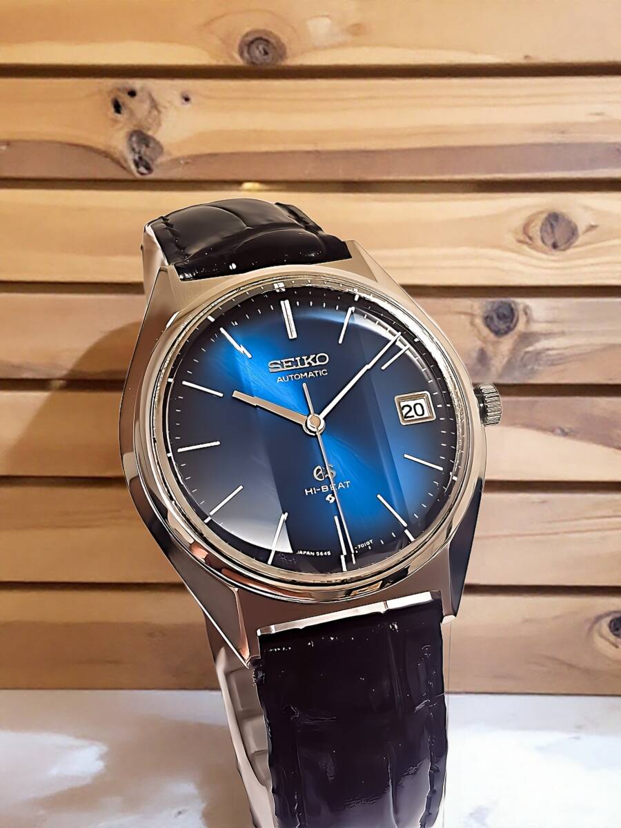 Grand seikoグラントセイコー Gs56ハイビートメンズ時計★3面カット (新品仕上げ&OH済)