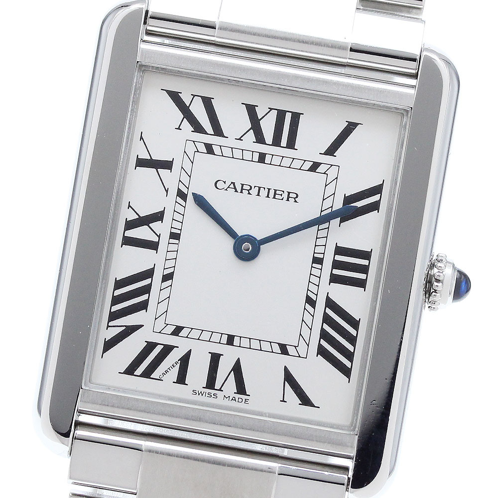 カルティエ CARTIER タンクソロ クォーツ メンズ 良品 _905312_画像1