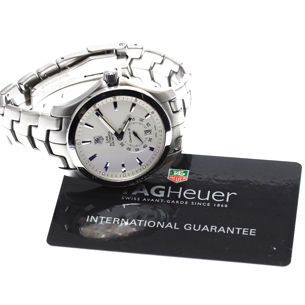 タグホイヤー TAG HEUER WJF211B リンク キャリバー6 デイト 自動巻き メンズ 保証書付き_908241_画像2
