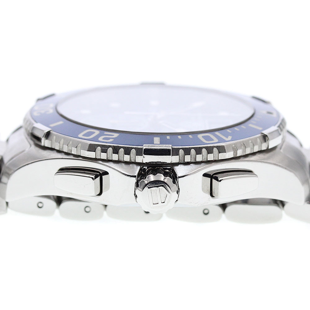タグホイヤー TAG HEUER CAN1011 アクアレーサー ビッグデイト クロノグラフ クォーツ メンズ 箱付き_908552_画像6