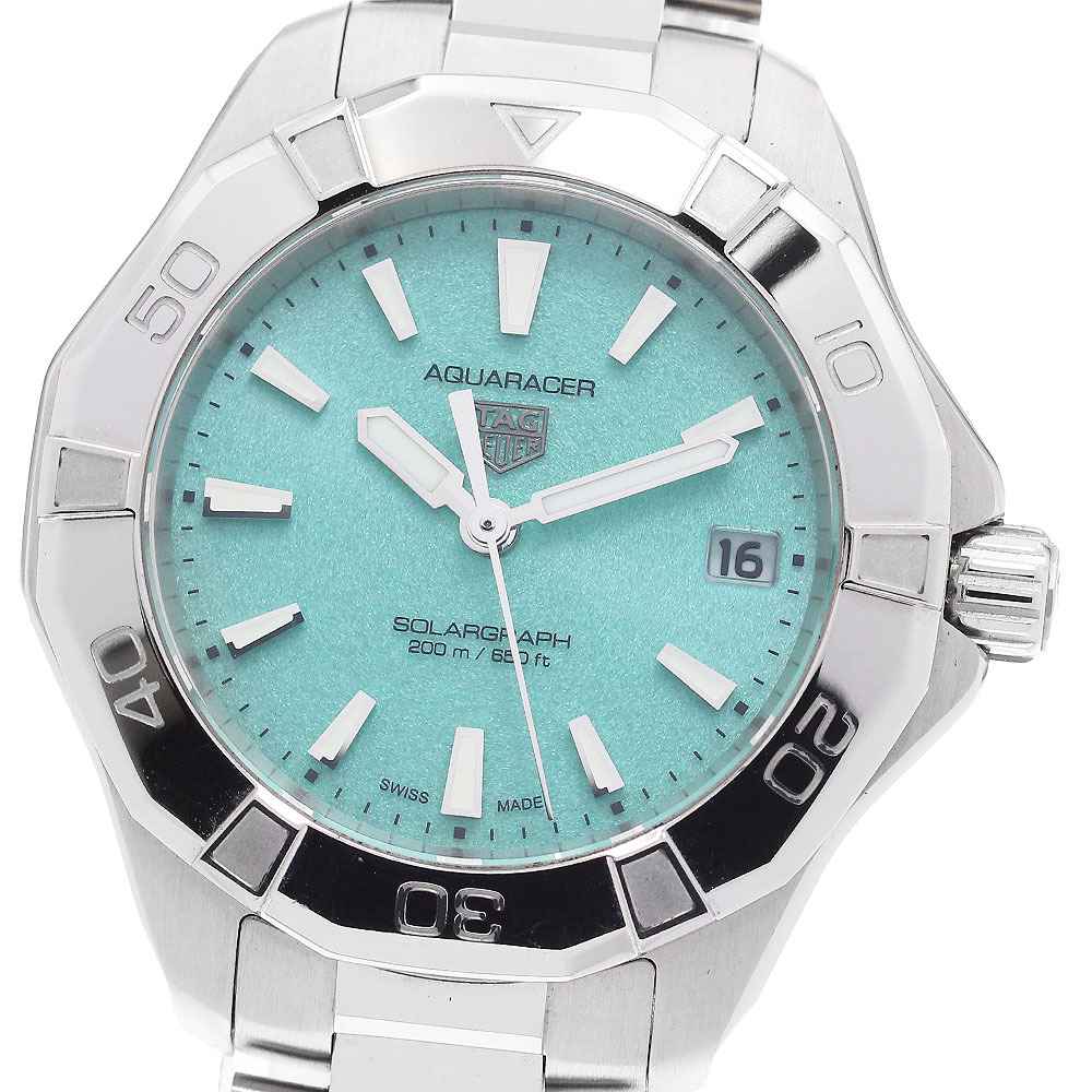 タグホイヤー TAG HEUER WBP1315.BA0005 アクアレーサー ソーラーグラフ ソーラー ボーイズ 箱・保証書付き_906910_画像1