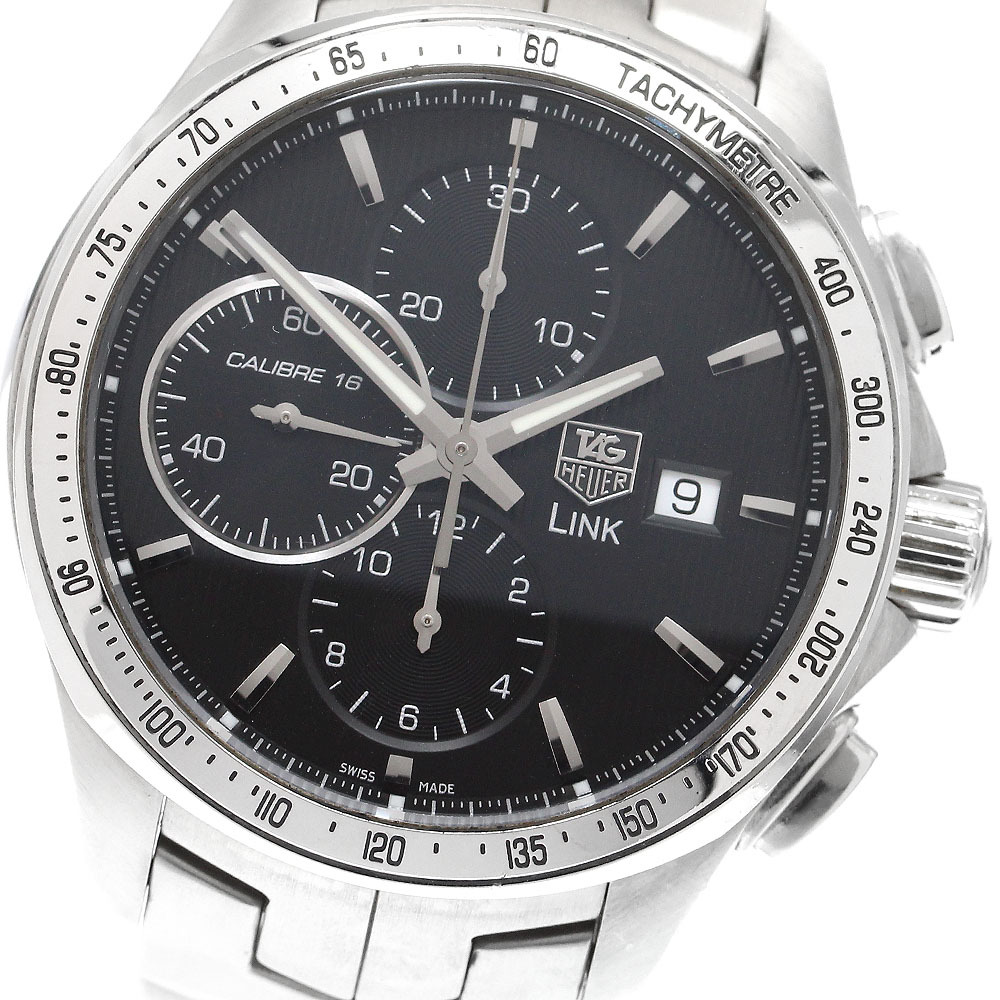 タグホイヤー TAG HEUER CAT2010 リンク デイト クロノグラフ キャリバー16 自動巻き メンズ _910215_画像1