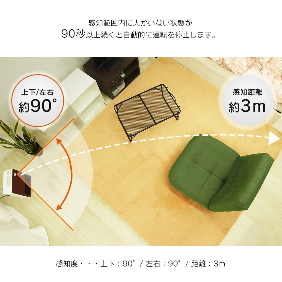 【數(shù)量限定セール】ストーブ ファンヒーター 電気ストーブ セラミックヒーター 人感センサー チャイルドロック セラミックファンヒーター