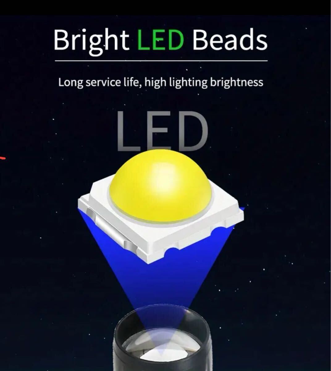 USB充電式LED懐中電灯 ミニLED懐中電灯 収納ケース付き_画像7