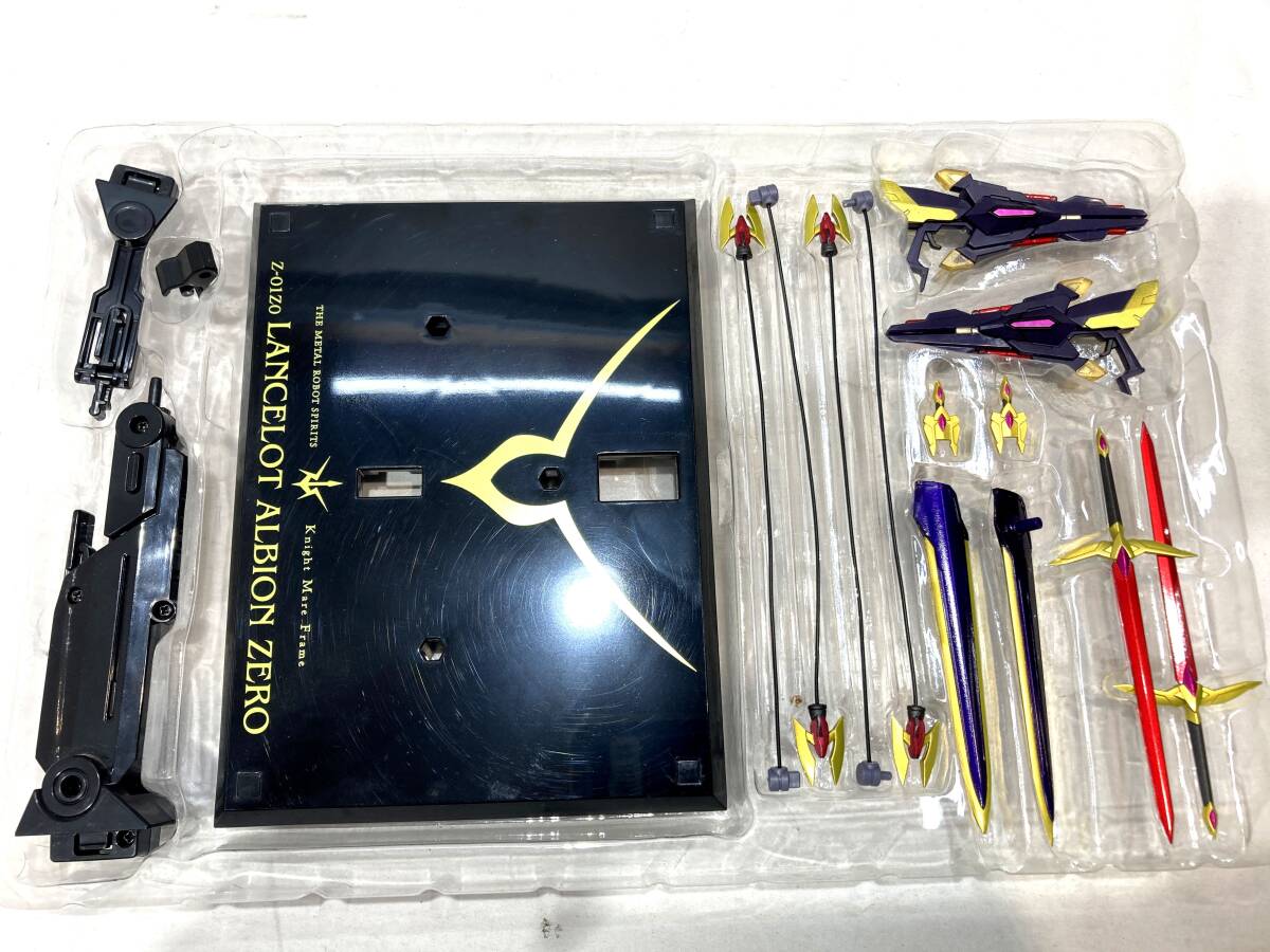 【47-0120】METAL ROBOT魂 ランスロット?アルビオンゼロ コードギアス 反逆のルルーシュ R2 BANDAI【中古/80】