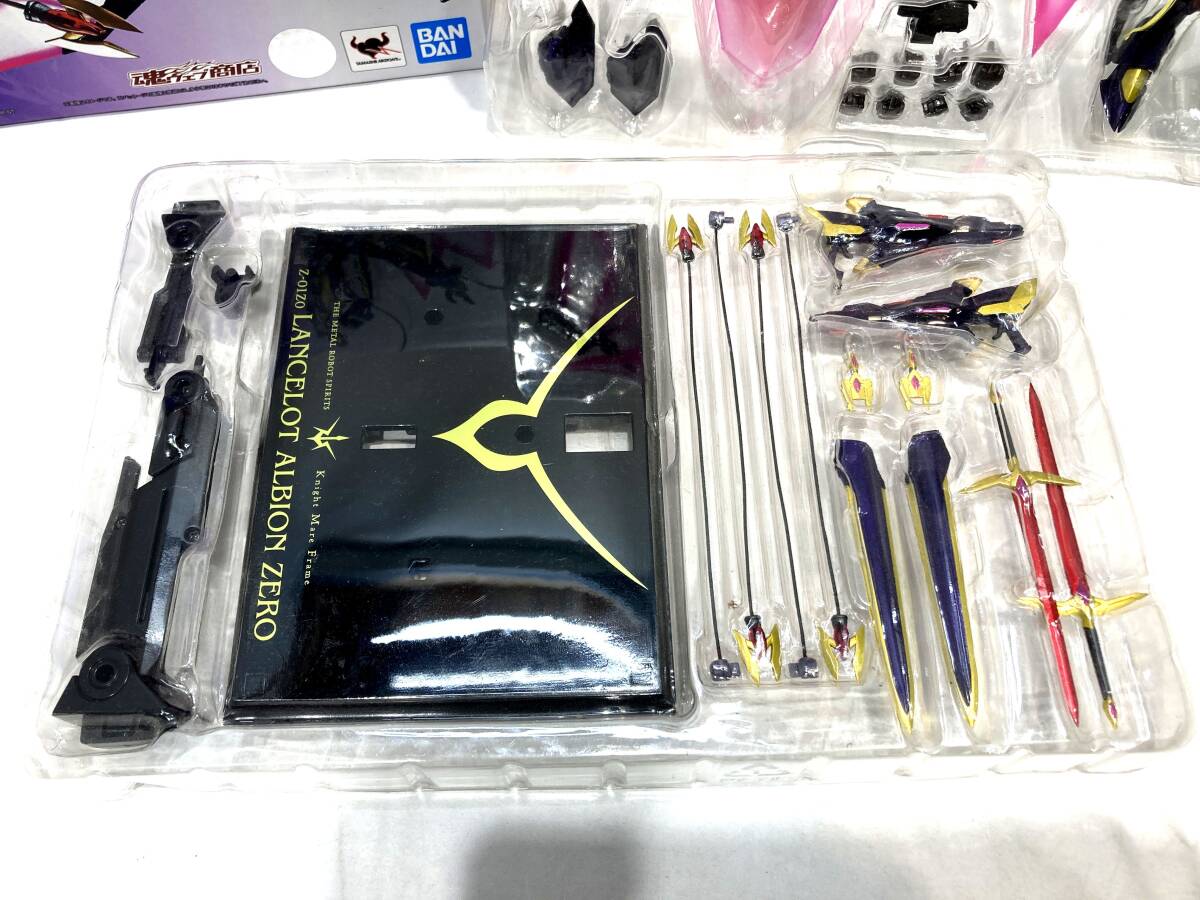 【47-0120】METAL ROBOT魂 ランスロット?アルビオンゼロ コードギアス 反逆のルルーシュ R2 BANDAI【中古/80】