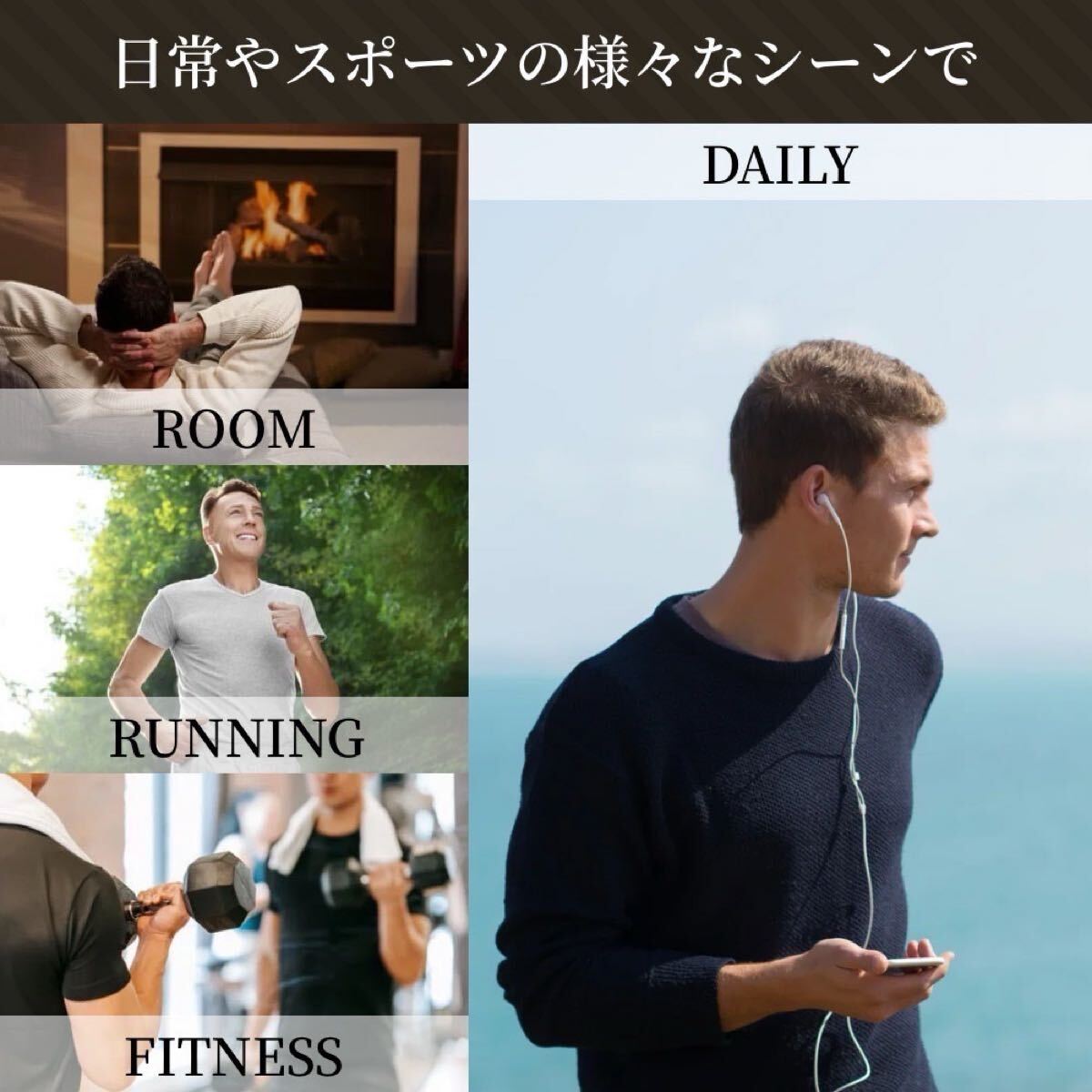 ジョガーパンツ メンズ リブパンツ カジュアルパンツ 速乾 涼感 通気性 ストレッチ ブラック M_画像2