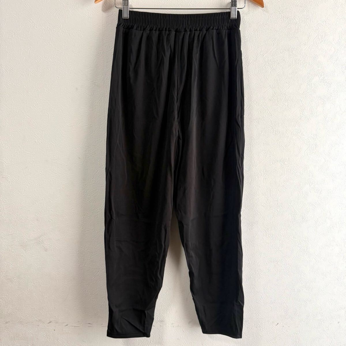 スラックス レディース テーパードパンツ 美脚 ９分丈 ボトムス ポケット付 ブラック 2XL_画像10