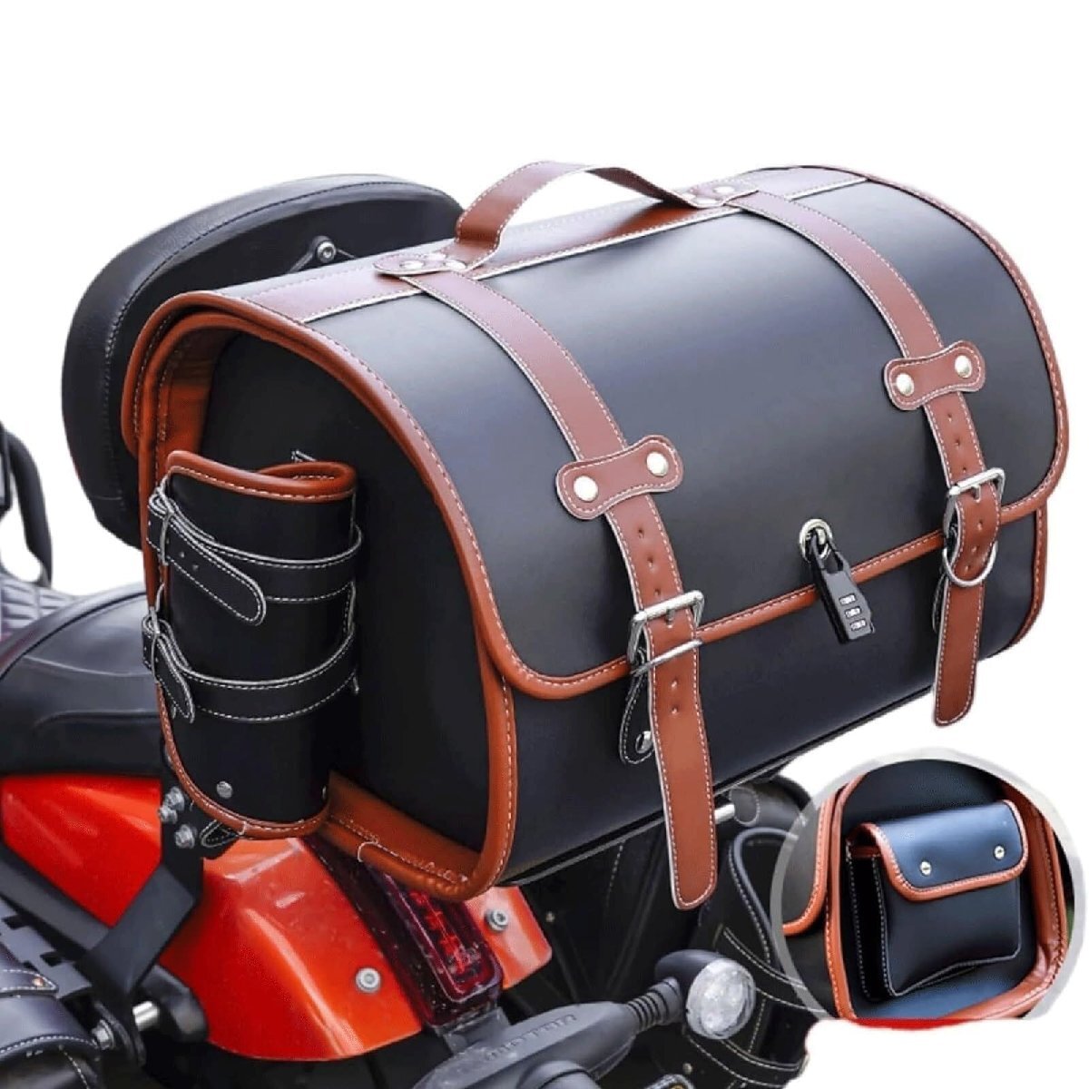 バイク用リアボックス 大容量 33L バイク リアバッグ バイクボックス オートバイボックス 盗難防止ロック付き 通勤 xhw0029.3