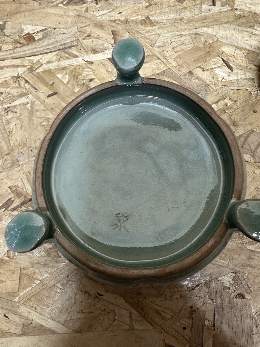 селадон курильница цветок лотоса . штатив 665g керамика украшение античный коллекция