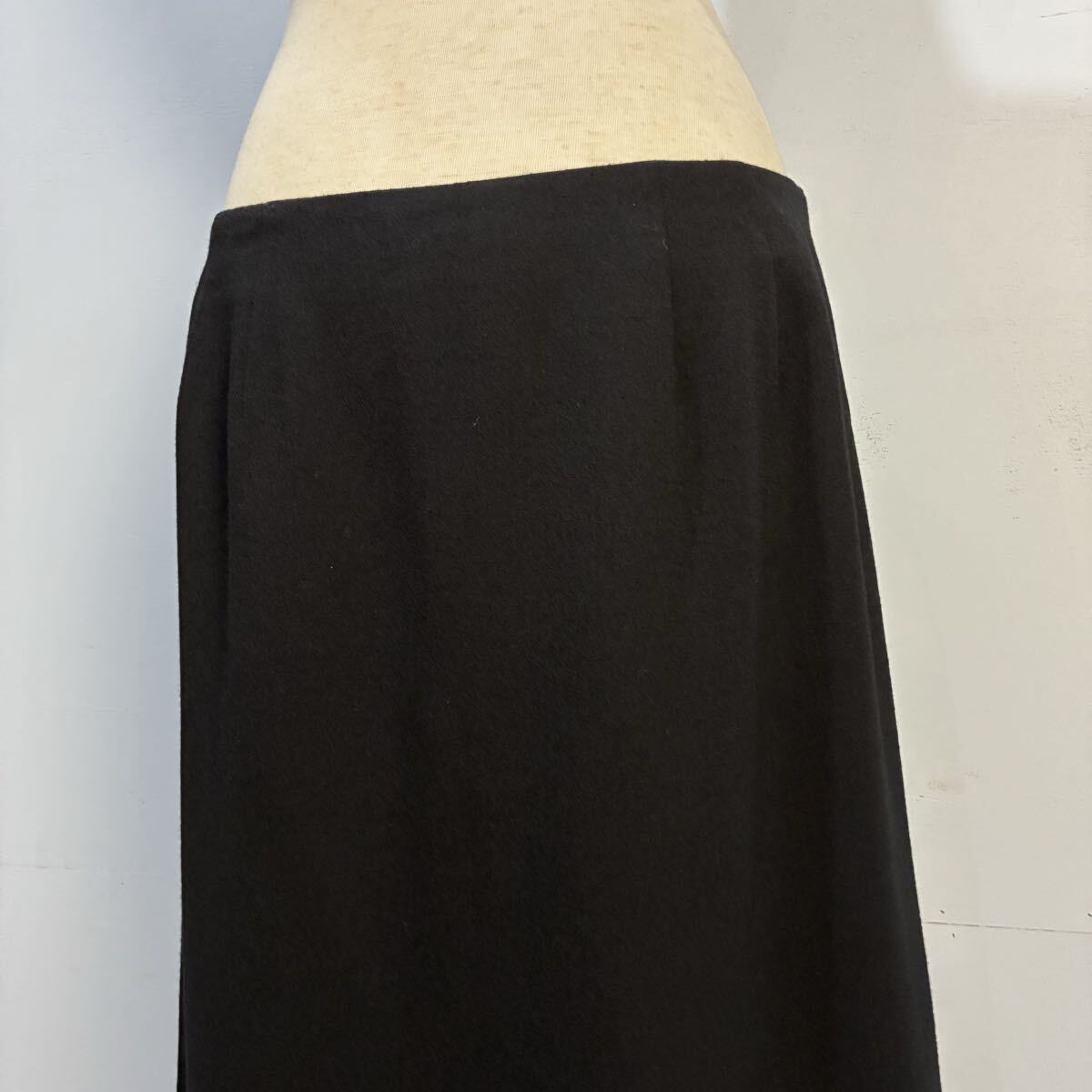 BURBERRY LONDON ロングスカート ウールスカート 三陽商会 アシンメトリーデザイン 黒 バーバリーロンドン【レターパックプラス郵送可】T_画像6