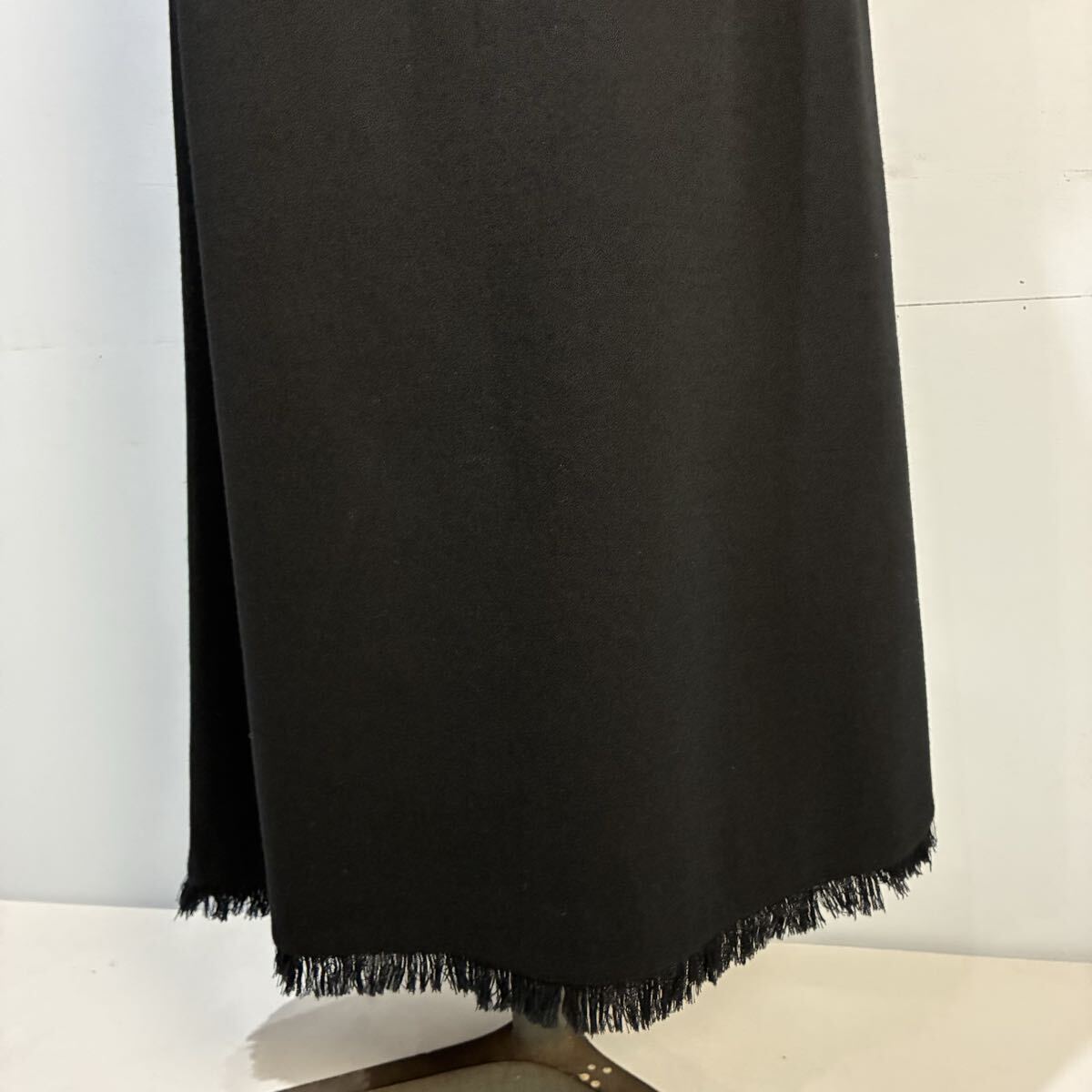 BURBERRY LONDON ロングスカート ウールスカート 三陽商会 アシンメトリーデザイン 黒 バーバリーロンドン【レターパックプラス郵送可】T_画像7