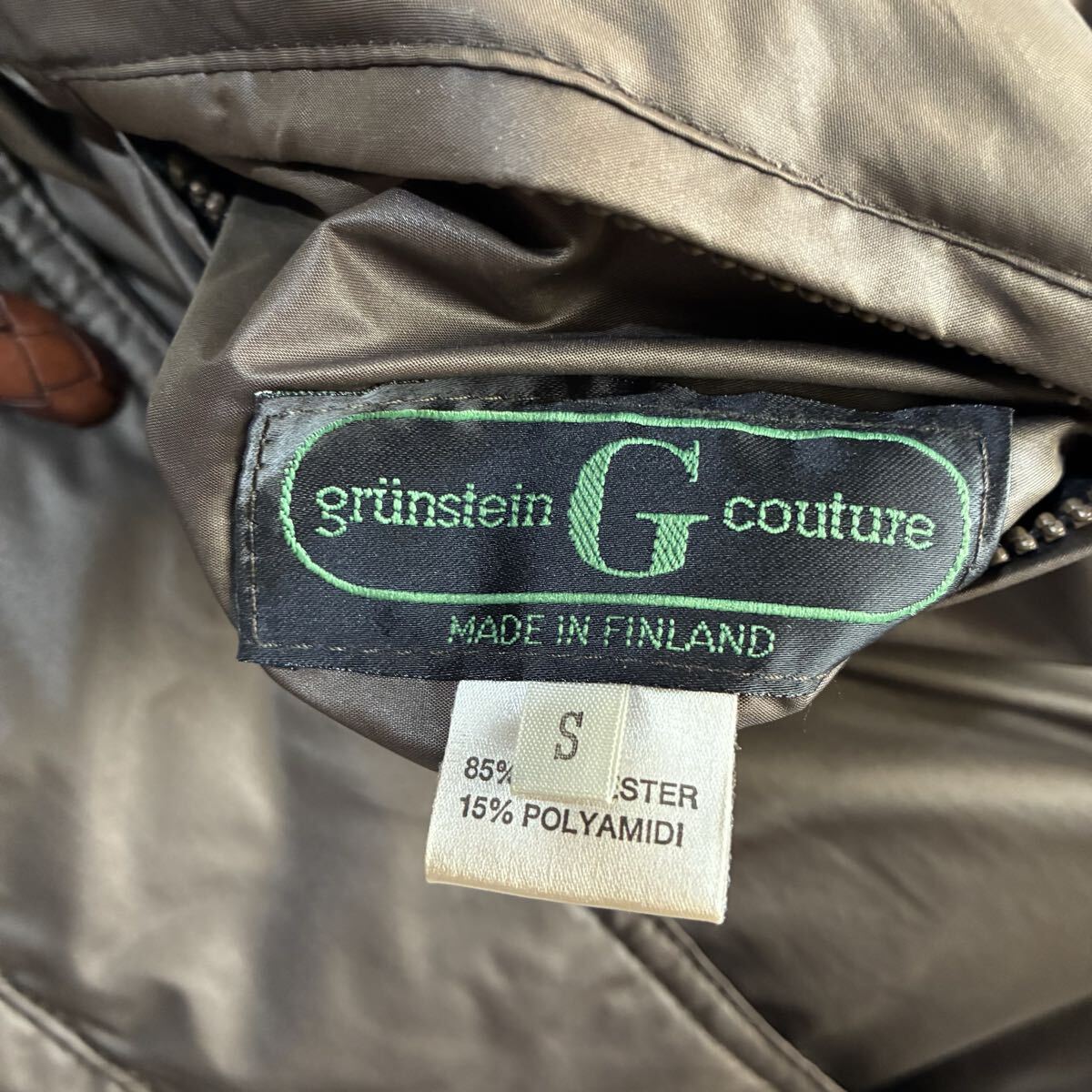 grunstein G couture フィンランド製 北欧古着 リバーシブルコート ジップアップ 刺繍デザイン 希少 ユニセックス【送料一律/同梱可能】K_画像10